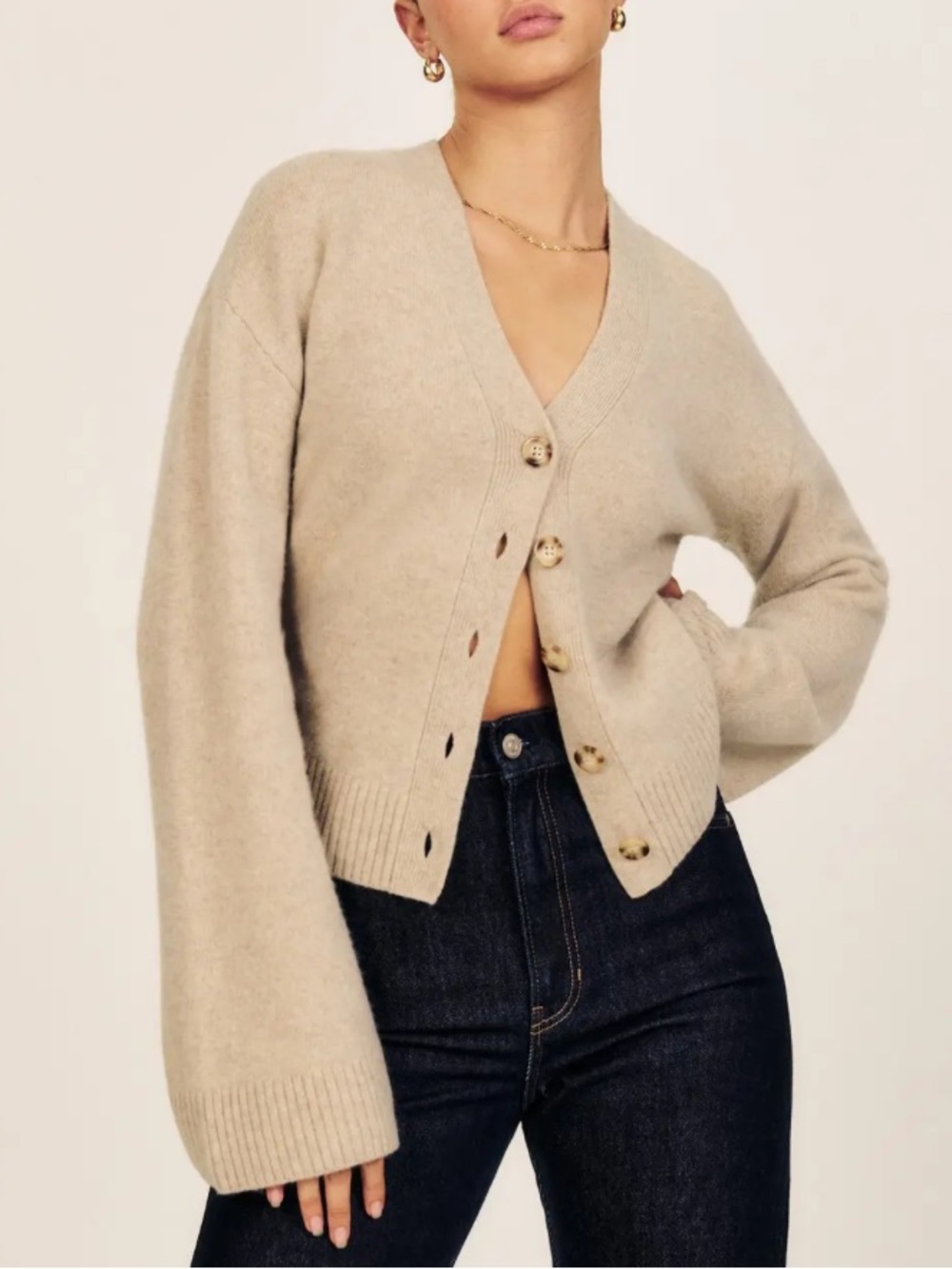 REFORMATION Novara Regenerative Wool Cardigan